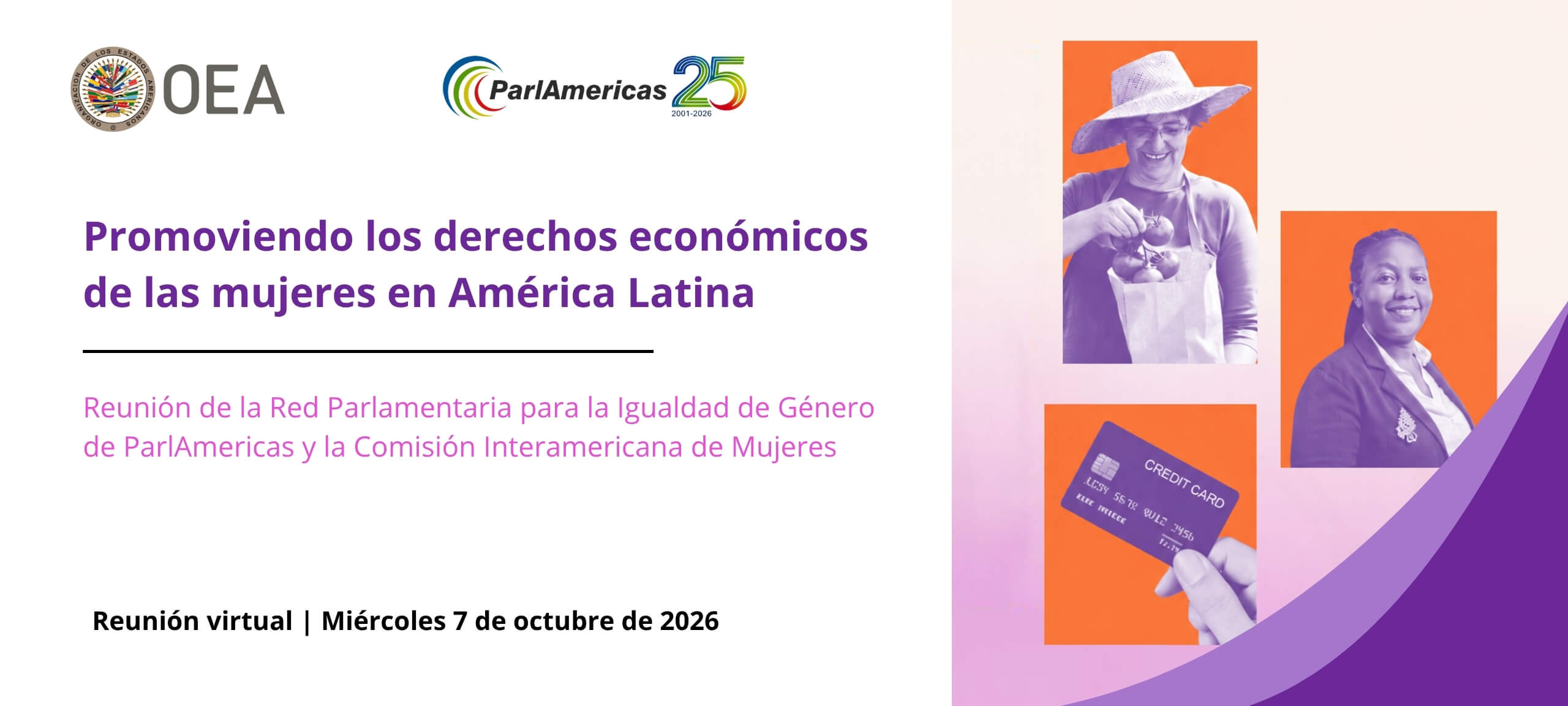 Banner con logos de ONU/CEPAL y ParAmericas 25; título en español sobre la regulación de la IA en América Latina.